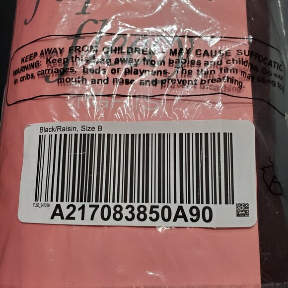 Legacy Footed Fleecy Tights, 2 Pack, Black and Raisin, Size B, NWOT - Picture 6 of 8